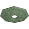 Ekena Millwork Nottingham Ceiling Medallion (Canopies up to 4 5/8"), 18"OD x 3 1/2"ID x 1 1/2"P, Athenian Green CM18NTAGF - alternate 2